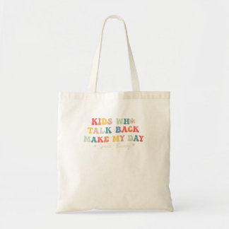 Tote Bag Thérapie vocale Langue Pathologiste Slp