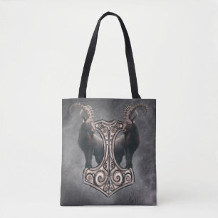 Tote Bag Thor's Might : Mjölnir et le Thunderous Companion
