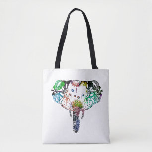 Tote Bag Tie teinture arc-en-ciel ligne enchevêtrement élép