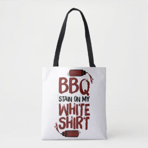 Tote Bag Tige barbecue sur mon blanc Premium