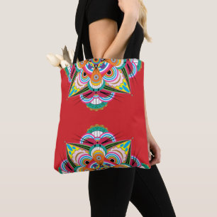 Tote Bag Tiger Dragon Mandala Shoulder Fourre-tout (2 taill