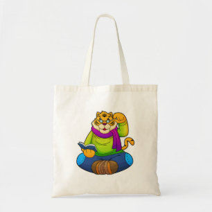 Tote Bag Tiger Nerd avec Livre