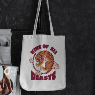 Tote Bag Tiger Wild Chinese New Year