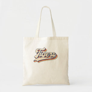 Tote Bag Tigers School Sports Nom Retro Cadeau Hommes Femme