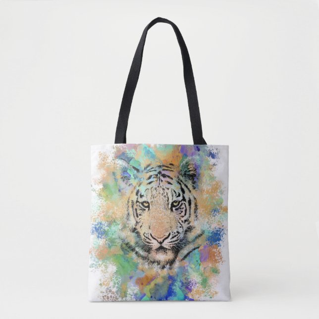 Tote Bag Tigre 3 animal sauvage (Devant)