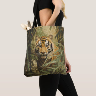 Tote Bag Tigre de la nature en forêt