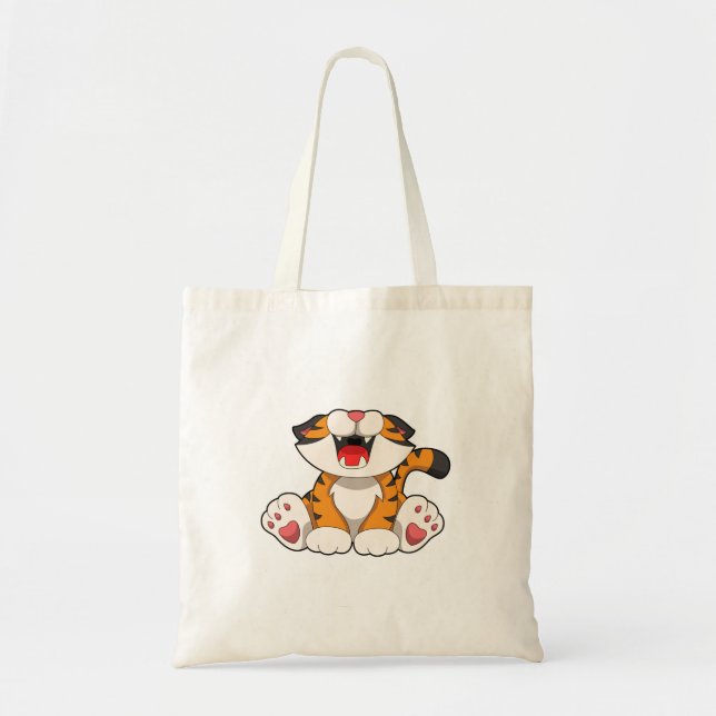 Tote Bag Tigre rougissant (Devant)