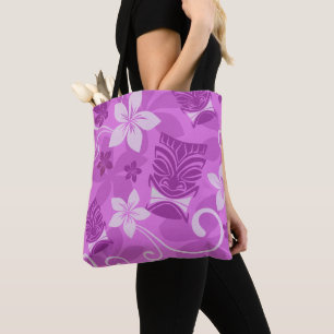 Tote Bag Tikis pourpre