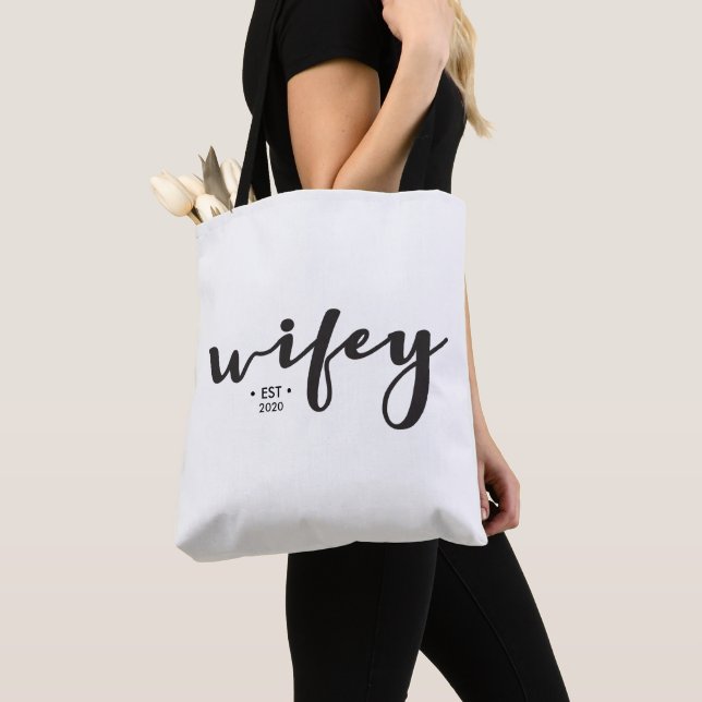Tote Bag "Timeless Wifey Fourre-tout : Mariage personnalisé (De près)