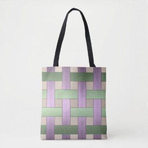 Tote Bag tissage de panier, ruban