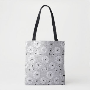 Tote Bag Tissu blanc texture dentelle fine avec élégance do