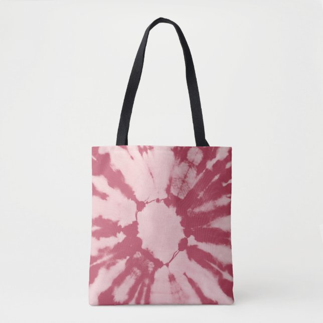 Tote Bag Tissu coton teinture motif arrière-plan abstrait (Devant)