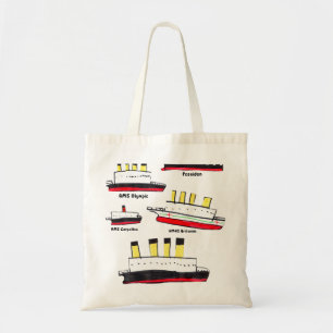 Tote Bag Titanic Carpathia Poseidon Design olympique
