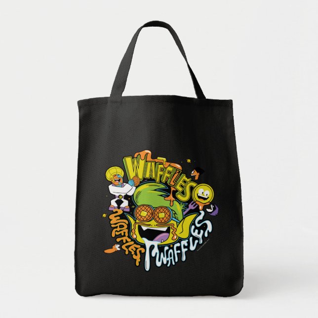 Tote Bag Titans Ados, allez ! | Beast Boy Waffles (Devant)