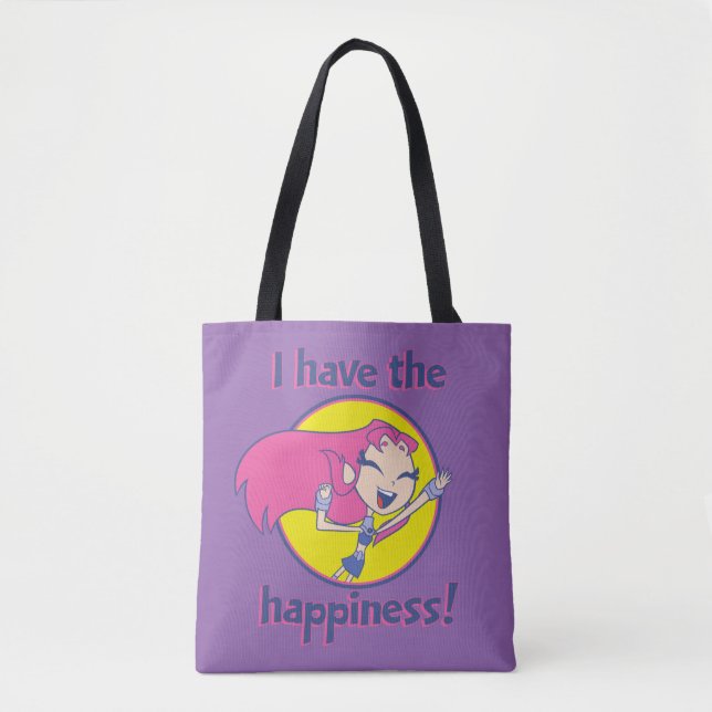 Tote Bag Titans Ados, allez ! | Starfire "J'Ai Le Bonheur" (Devant)