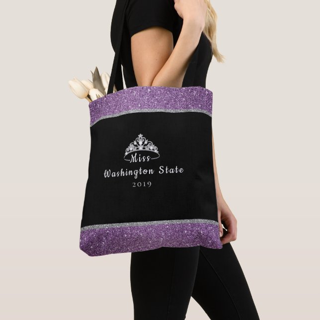 Tote Bag Titre de coutume de couronne de la Mlle Etats-Unis (De près)