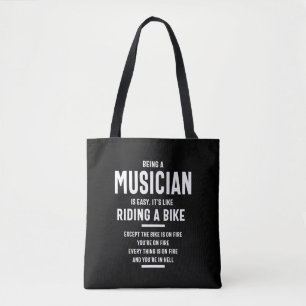 Tote Bag Titre du travail du musicien Cadeau