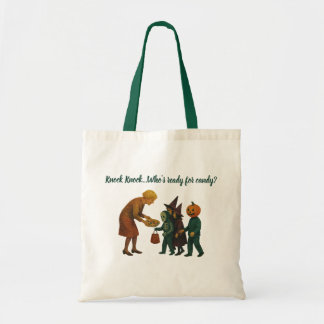Tote Bag Toc Toc... Qui est prêt pour des bonbons?- Vintag