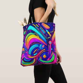 Tote Bag Toile Cosmique : Un Univers de Couleur