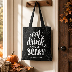 Tote Bag Toile d'araignée de famille personnalisée pour Hal