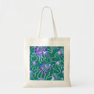 Tote Bag Toile de méduse violette Fourre-tout