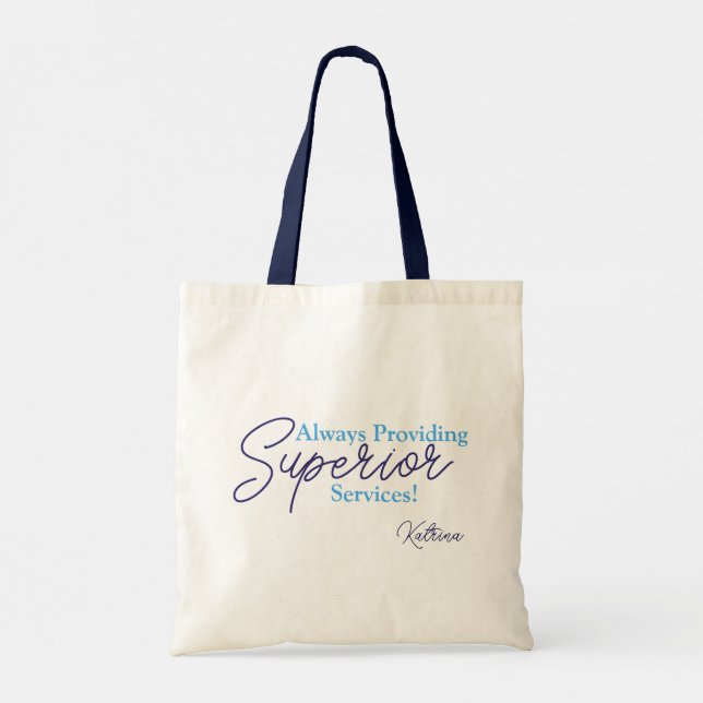Tote Bag Toile de services de conseil supérieure Fourre-tou (Dos)