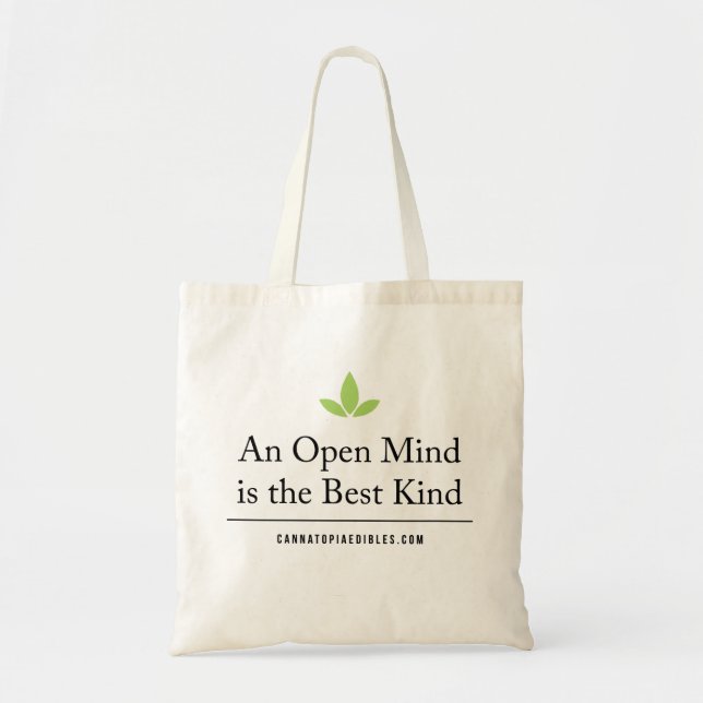 Tote Bag Toile Fourre-tout d'esprit ouvert de Cannatopia (Devant)