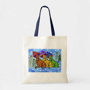 Tote Bag Toile fraîche Fourre-tout de jour de neige de