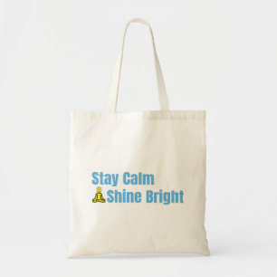 Tote Bag Toile Motivative "Restez Calme Brillant"