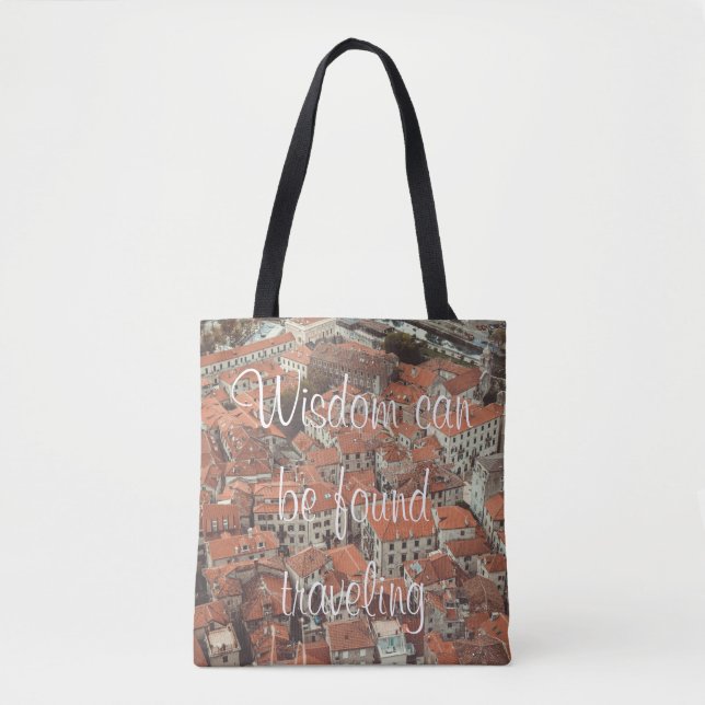 Tote Bag Toits rouges de Kotor (Monténégro) (Devant)