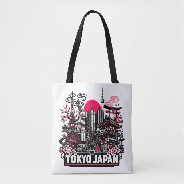 Tote Bag Tokyo Japon vacances (Devant)