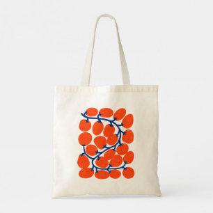 Tote Bag Tomates cerises sur la vigne Illustration Fourre-t