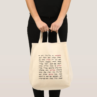 Tote Bag Torah Parshiot Parshas Weekly Readings