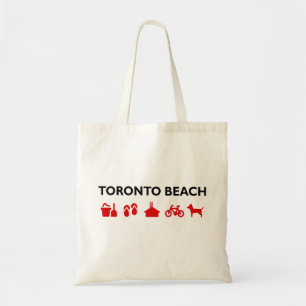 Tote Bag Toronto Beach Icons Couleur claire