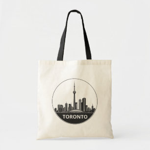 Tote Bag Toronto, Canada   Grande Skyline stylisée