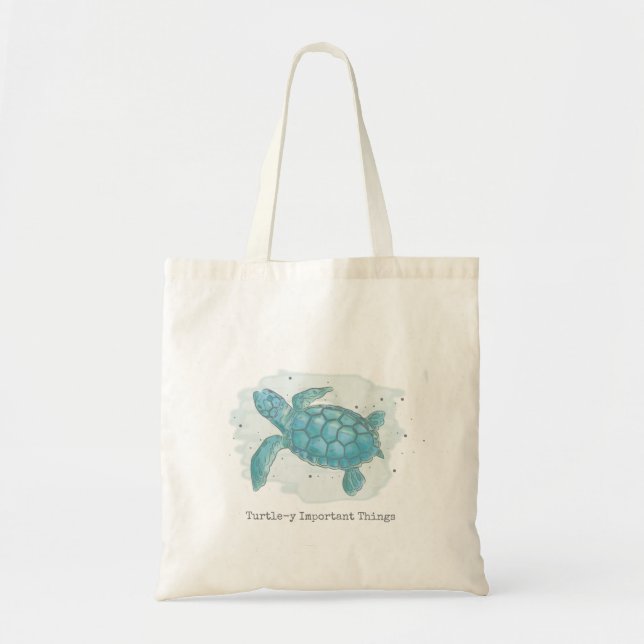 Tote Bag Tortue de mer (Devant)