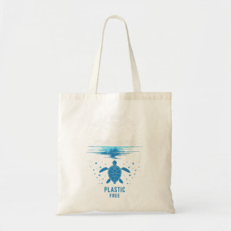 Tote Bag Tortue de mer Gardez notre mer Plastique gratuit 5