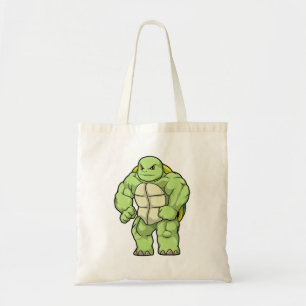 Tote Bag Tortue en Bodybuilder avec Six pack