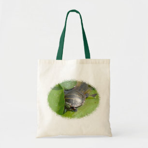 Tote Bag Tortue peinte bébé sur Lilypad objets