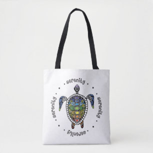Tote Bag Tortue Sérénité Chakras