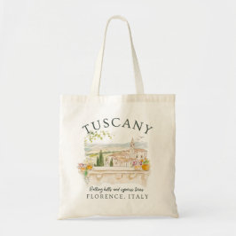 Tote Bag Toscane Italie - Florence Rolling Hills & Tree
