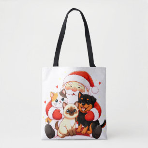 Tote Bag Totalement câlin : l'équipe de câlins du Père Noël