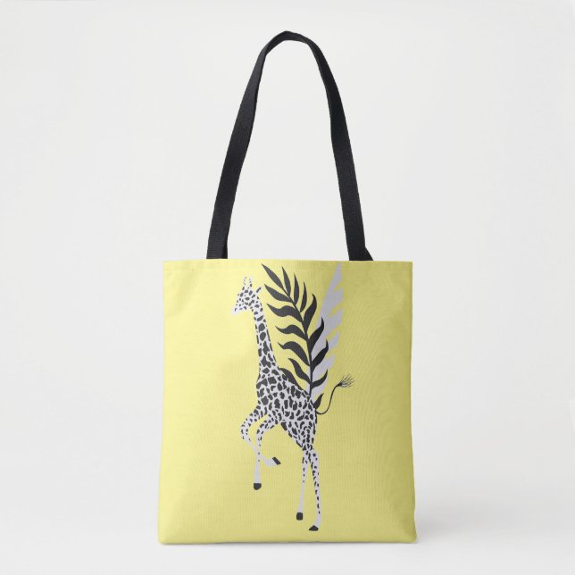 Tote Bag totbag jaune wildlife friendship (Devant)