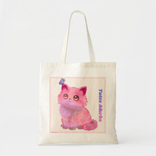 Tote Bag Totes Adorbs - Chat/Papillon