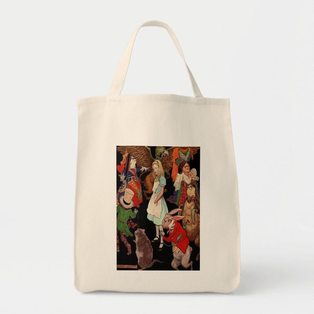 TOTE BAG TOTES - ALICE IN WONDERLAND TRANSPORTER TOUT - ÉCO (Devant)