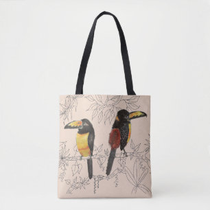 Tote Bag Toucans sur une Fourre-tout (2)
