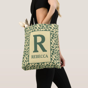 Tote Bag Touche personnalisée de la nature feuilletée
