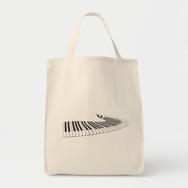 Tote Bag Touches de piano (Devant)
