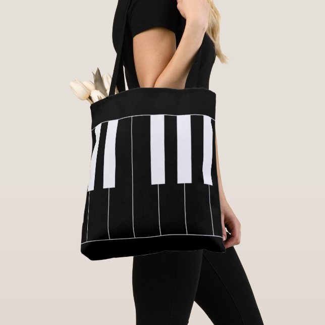 Tote Bag Touches de piano inversées (De près)