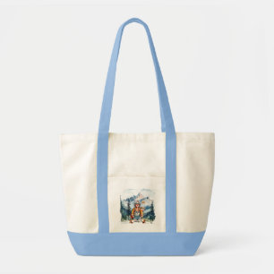 Tote Bag Toujours au top ! Dame hippie bohème faisant de la